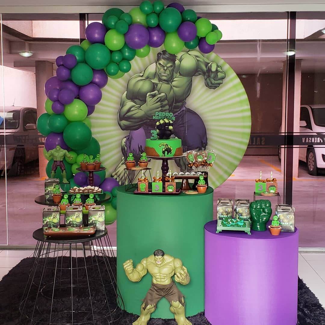 Decoração Festa Hulk