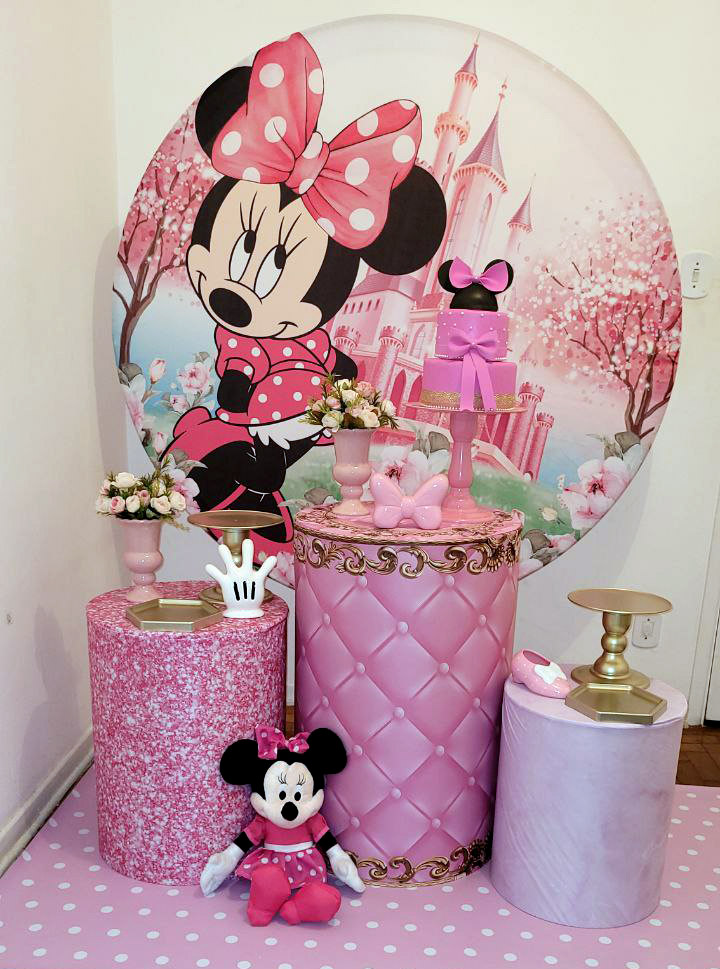 Decoração Festa Minnie Rosa